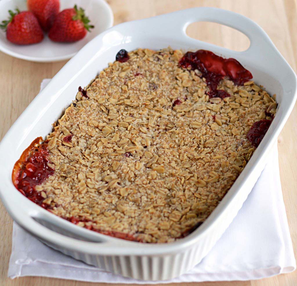 strawberry rhubarb crisp