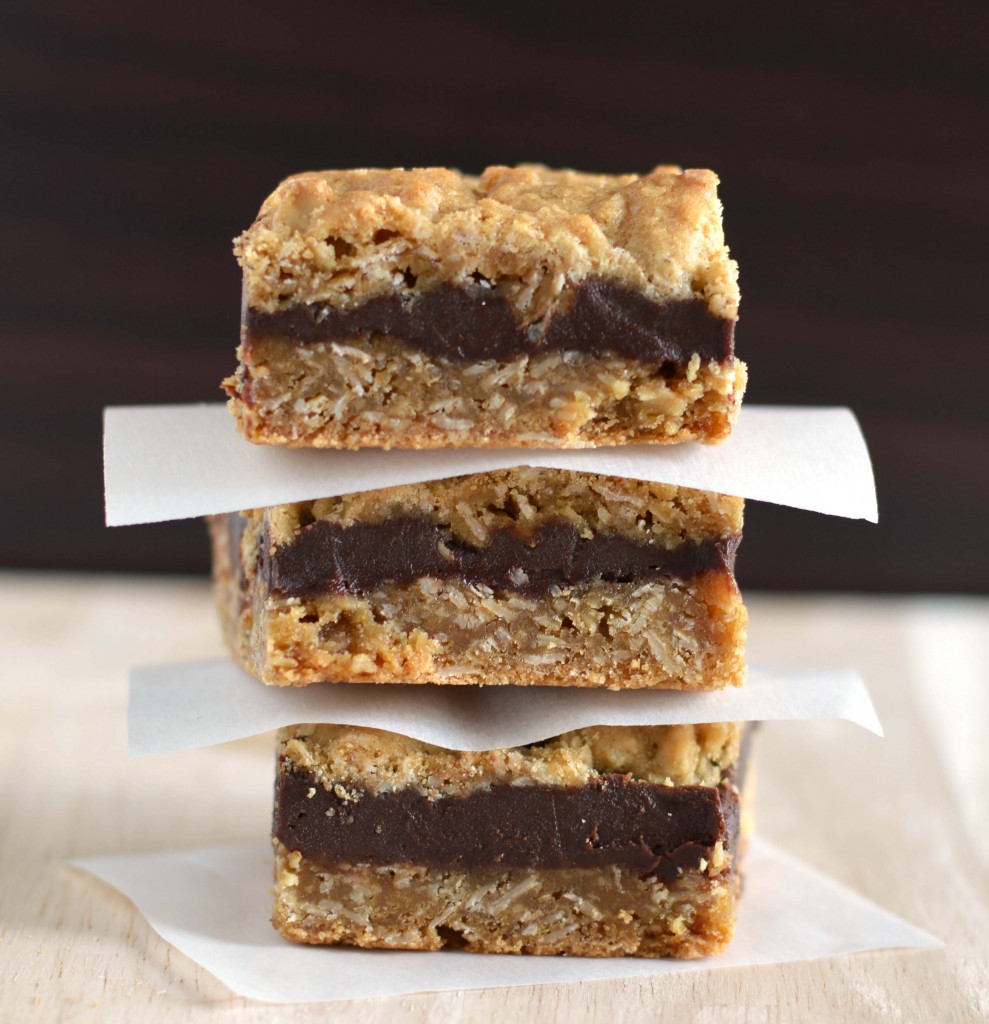 Oat fudge bars