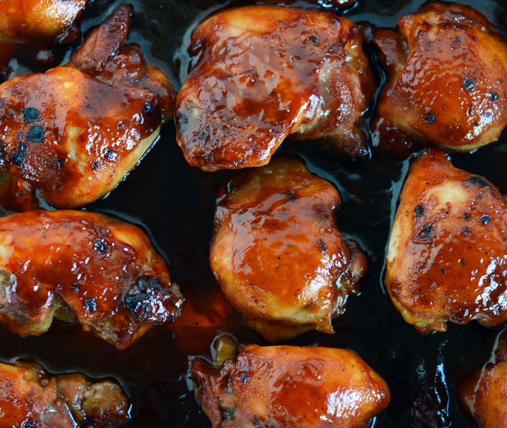 Peachy BBQ chicken