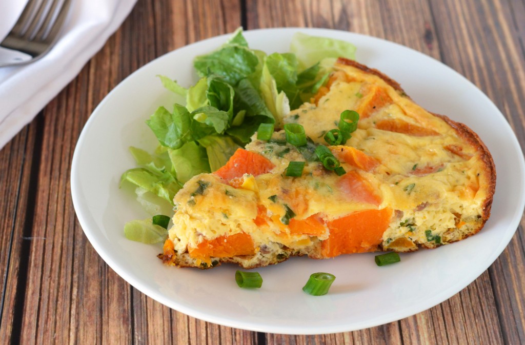 Sausage and butternut frittata