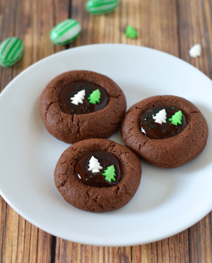 mint chocolate thumb prints