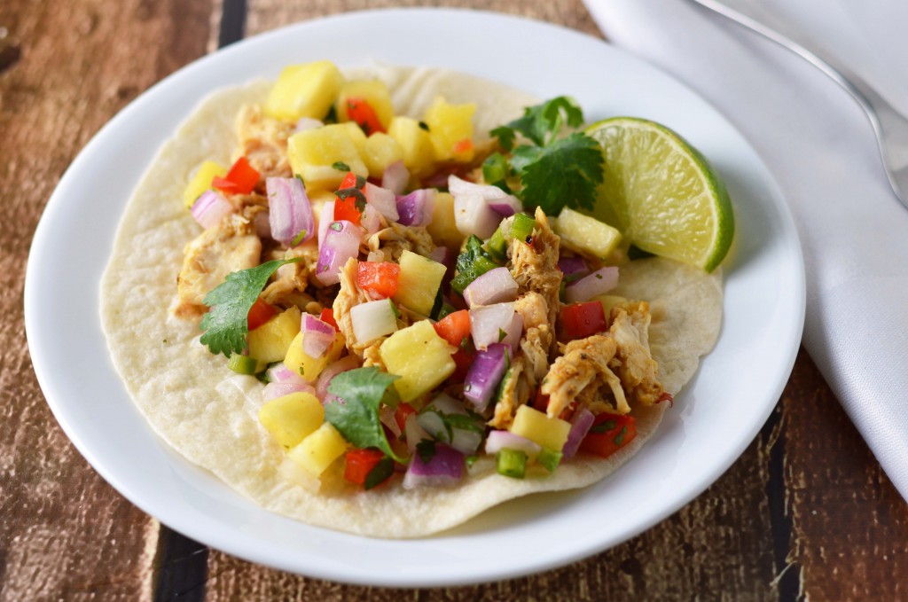 mango chili chicken taco