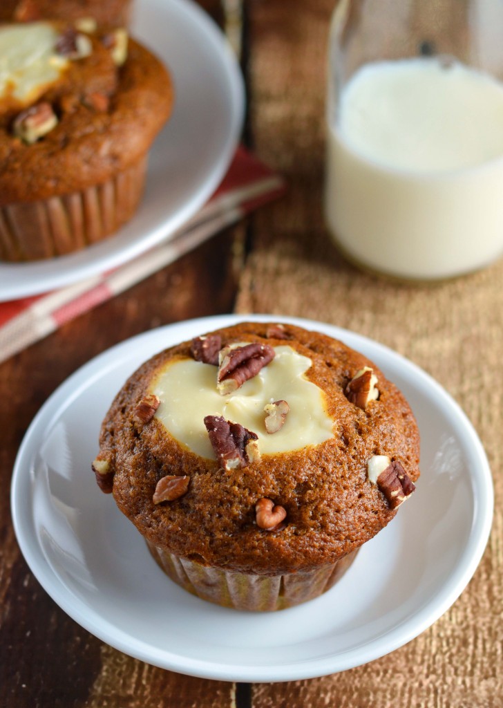 pumpkin cream cheese muffin