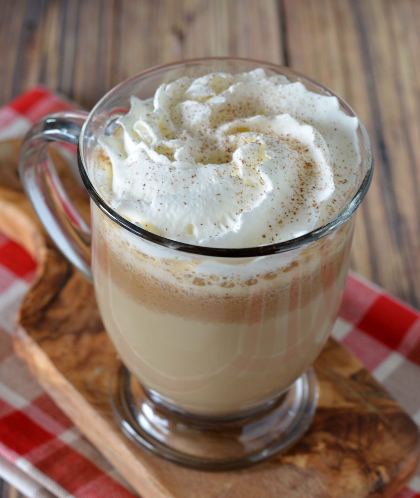 pumpkin spiced latte with whip