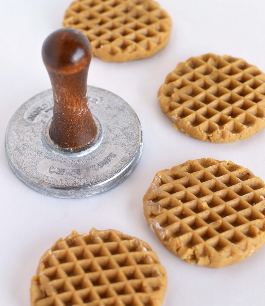 soft ginger cookies with stamp