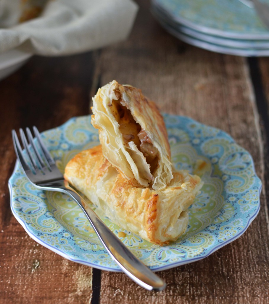 Pear and pecan turnover