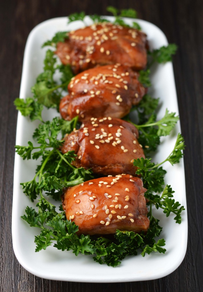 Sticky sesame chicken