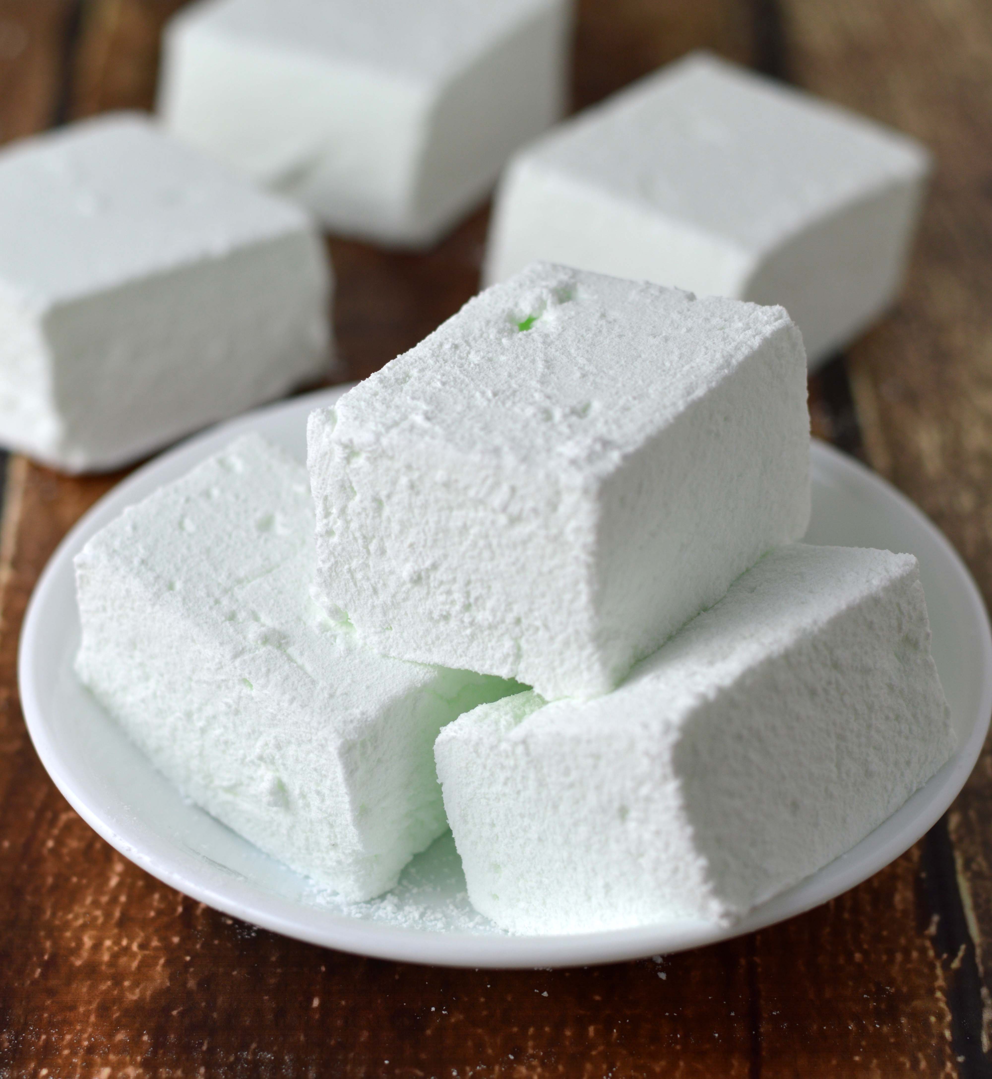 Mint marshmallows - Friday is Cake Night