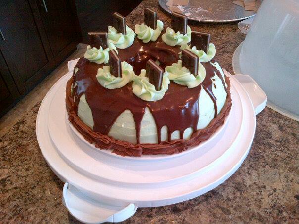 Mint chocolate cake