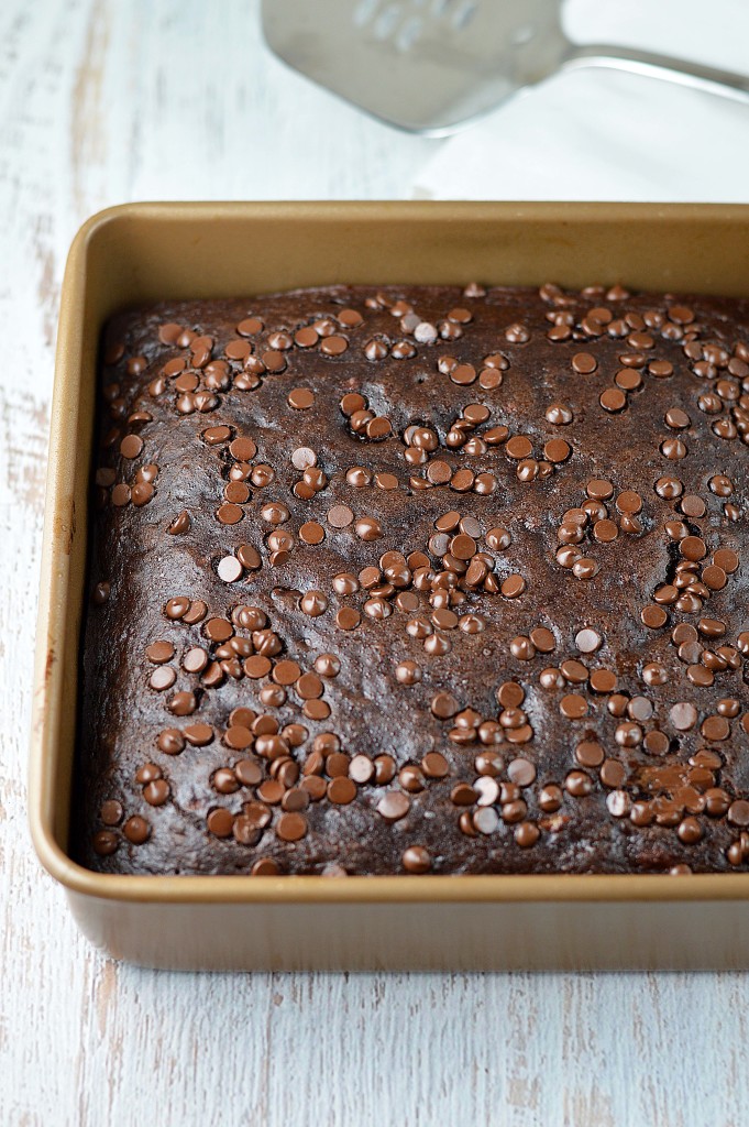 Double chocolate banana cake