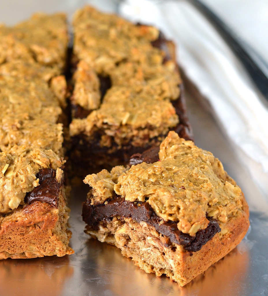 peanut butter oat fudge bars