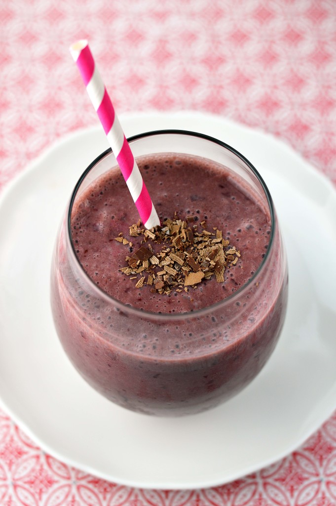 chocolate covered cherry smoothie