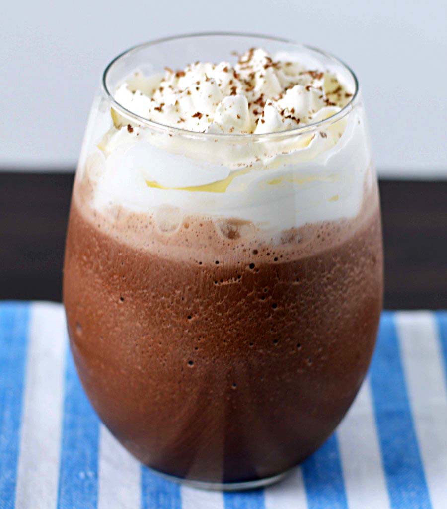 Frozen hot chocolate