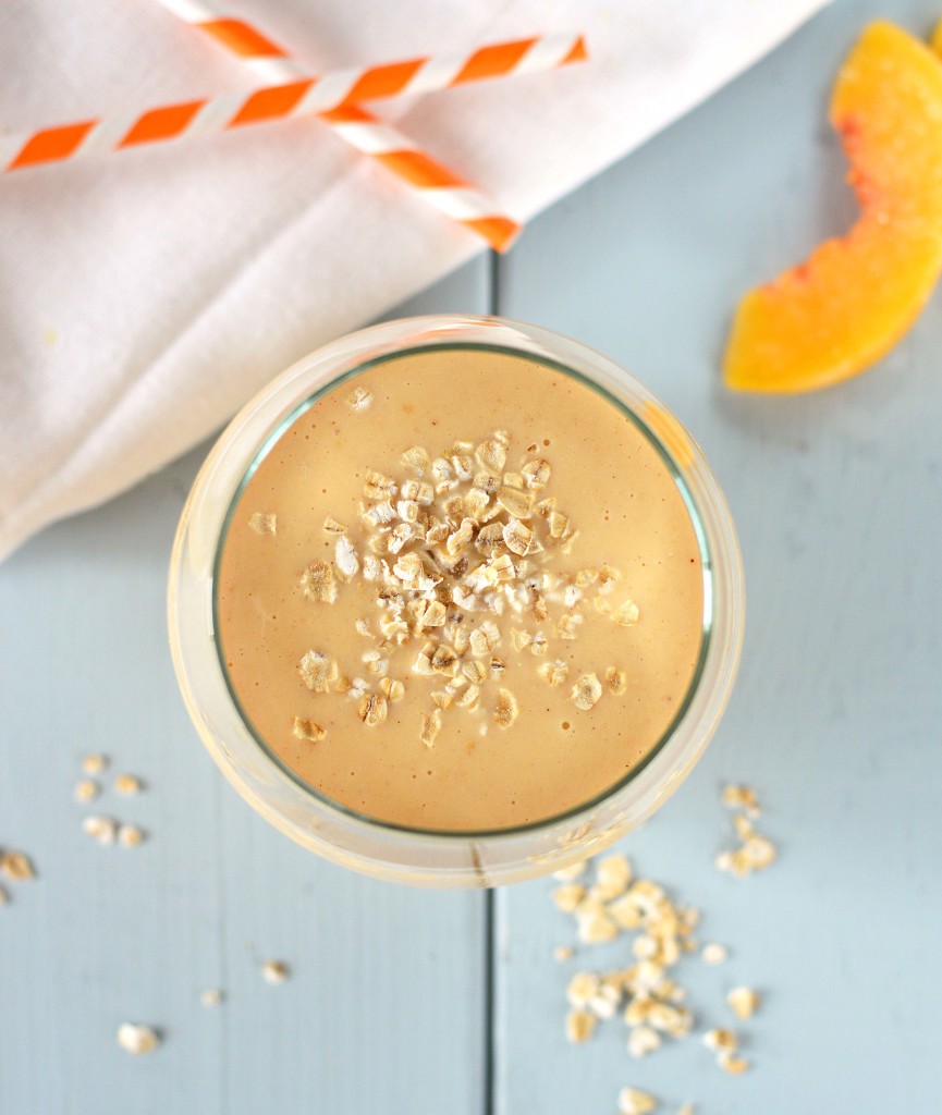 Peach cobbler smoothie