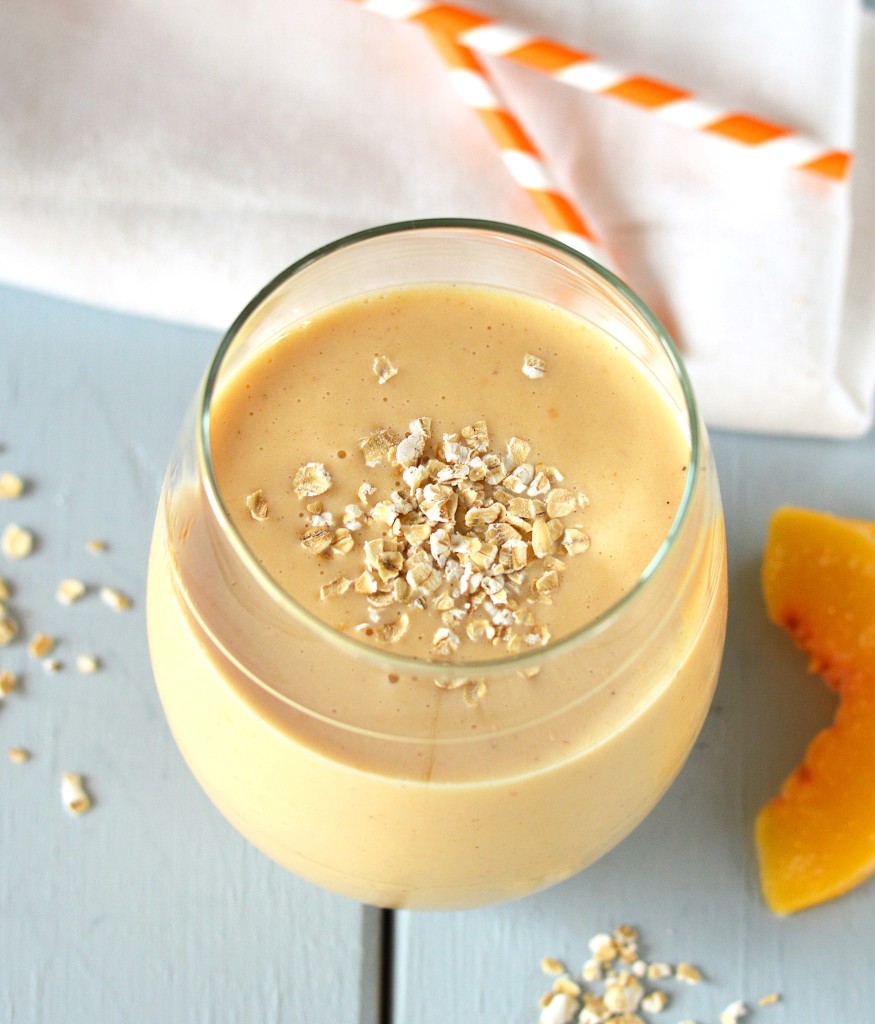 Peach cobbler smoothie