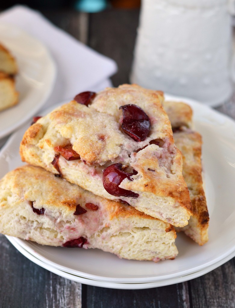 Ricotta and Fresh Cherry Scones