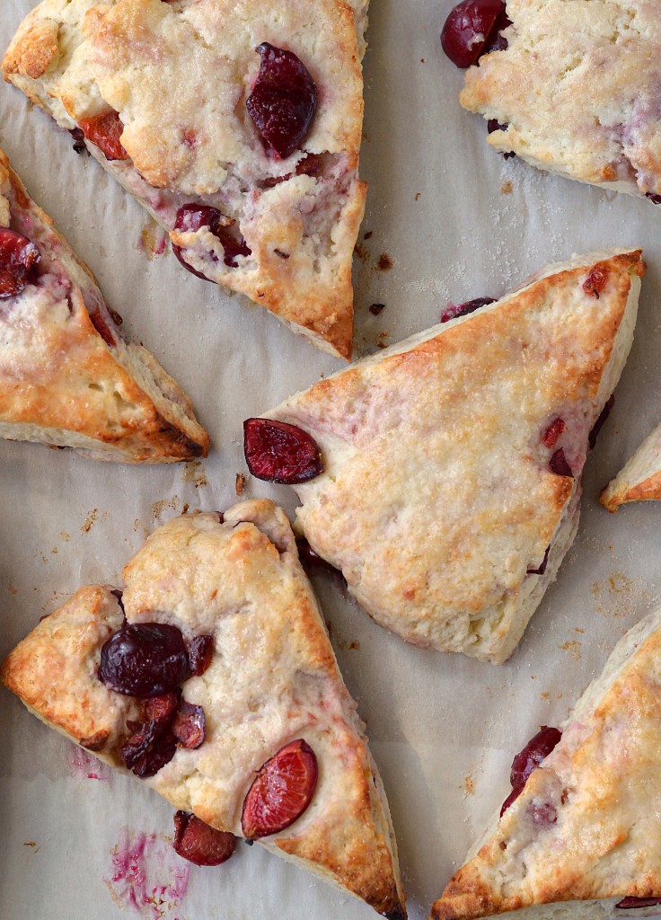 Ricotta and Fresh Cherry Scones