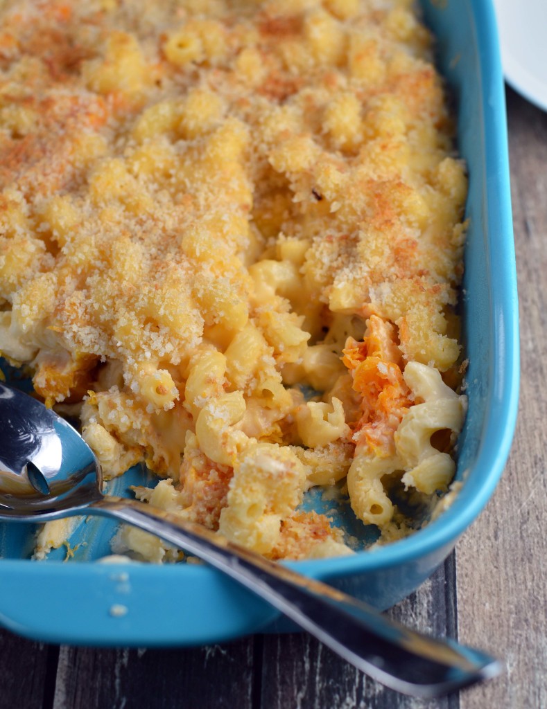 Butternut squash mac and cheese