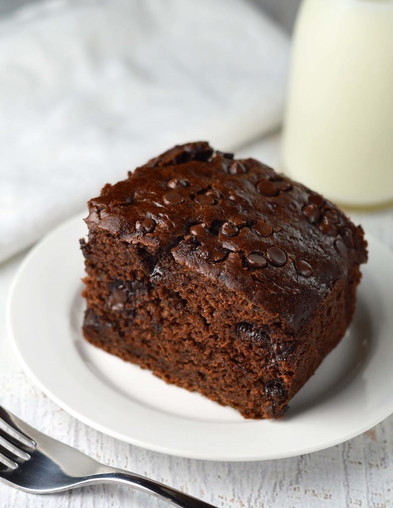 Double chocolate zucchini cake