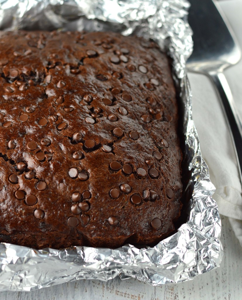 Double chocolate zucchini cake