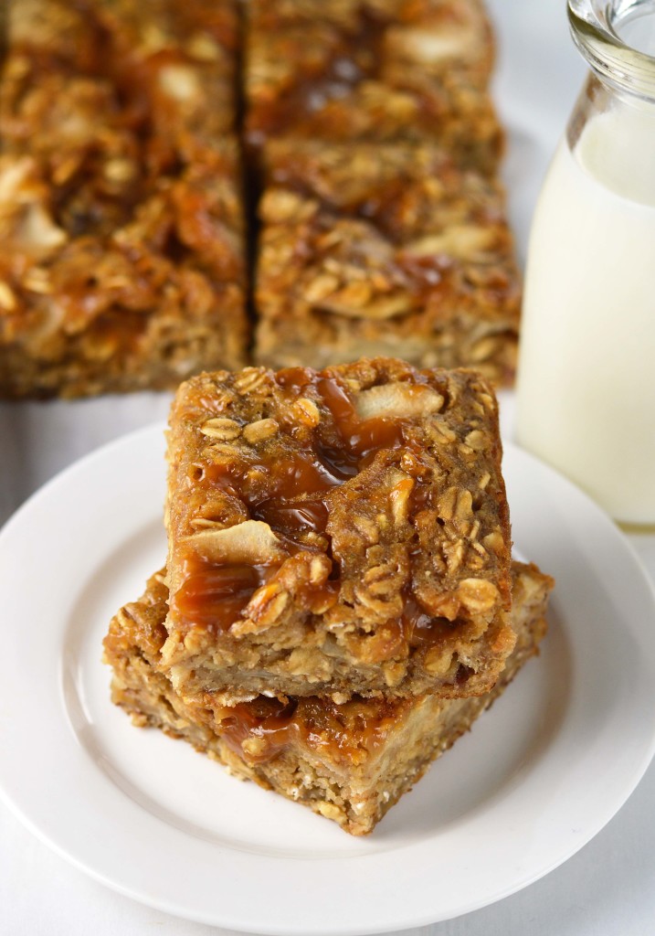 caramel apple breakfast bars