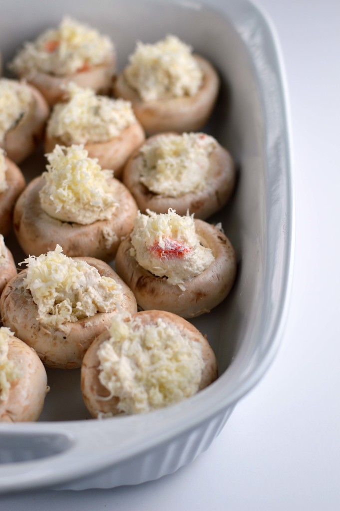 crab and blue cheese stuffed mushrooms