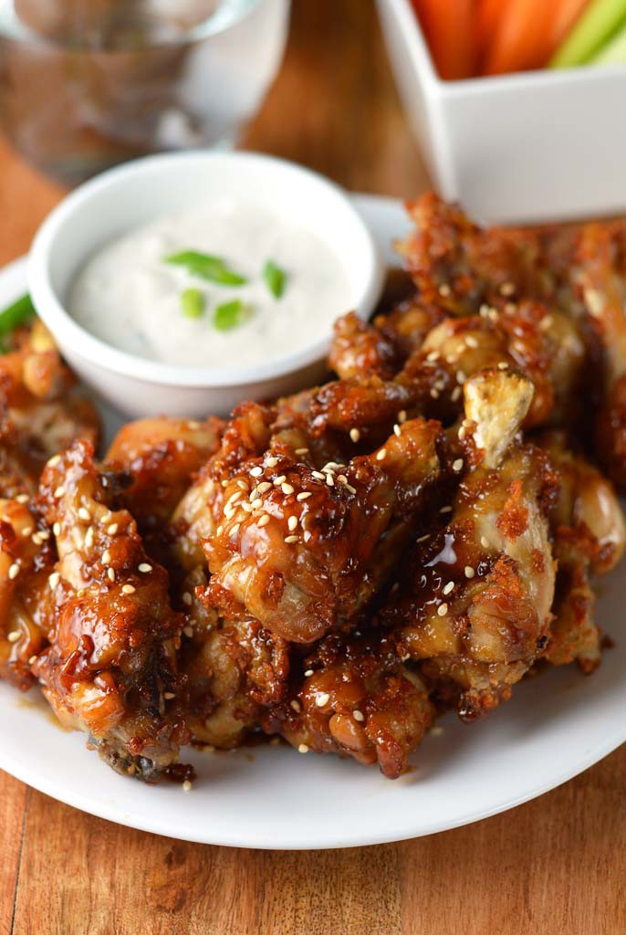 Sticky Sesame Chicken Wings