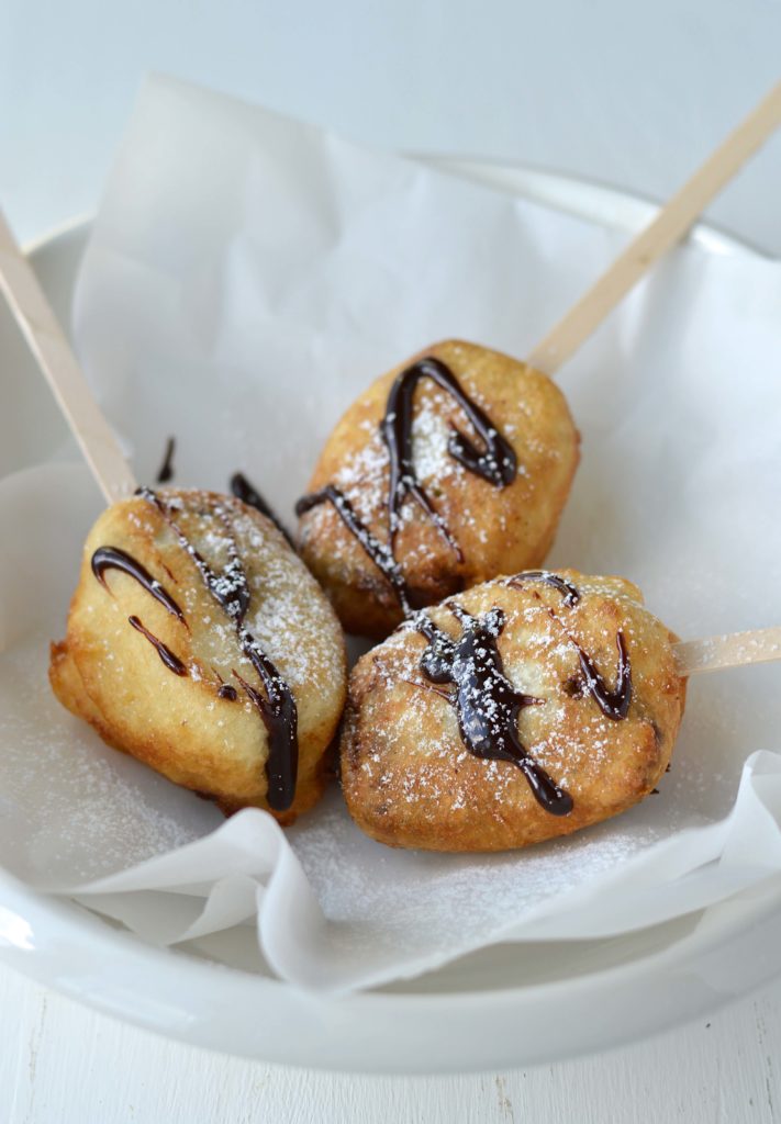 Deep fried chocolate bars