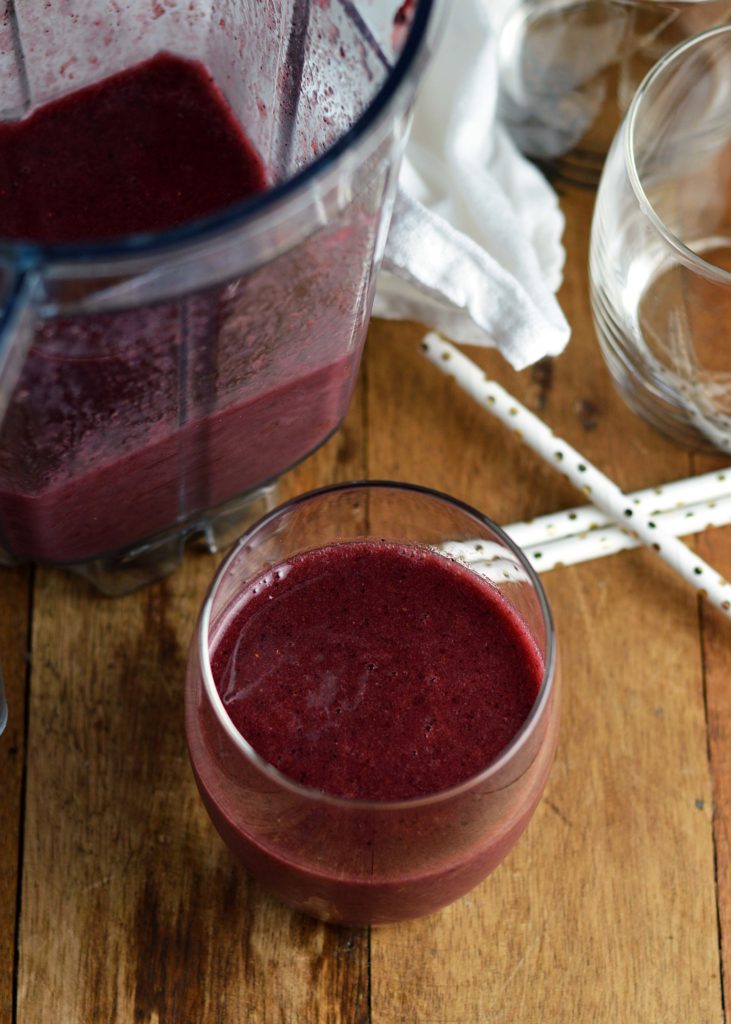 Watermelon and Dark Fruit Smoothie