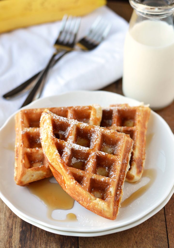 Banana Bread Waffles