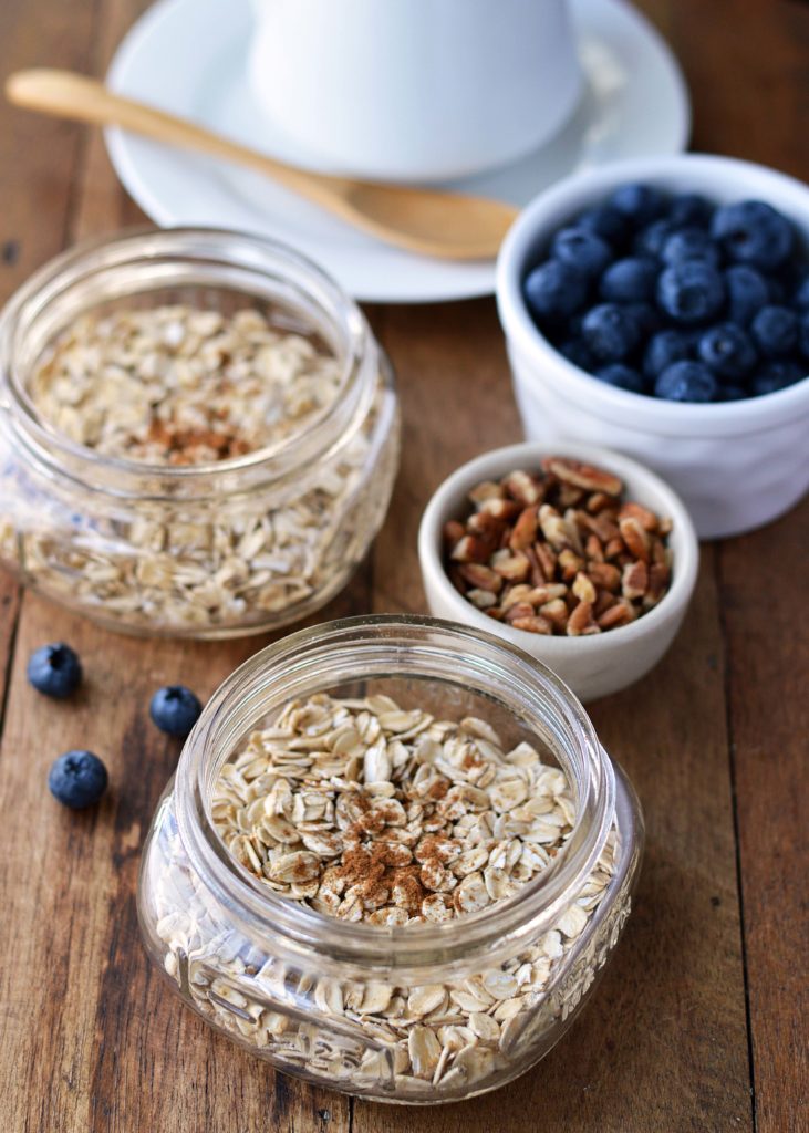 Blueberry Pie Overnight Oatmeal