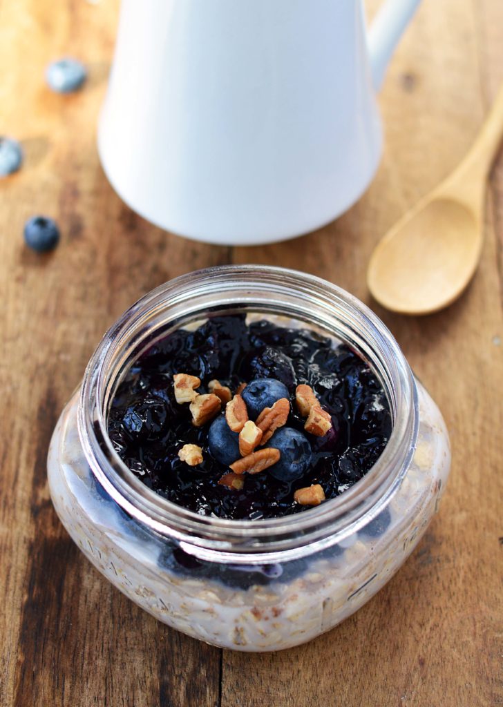 Blueberry Pie Overnight Oatmeal