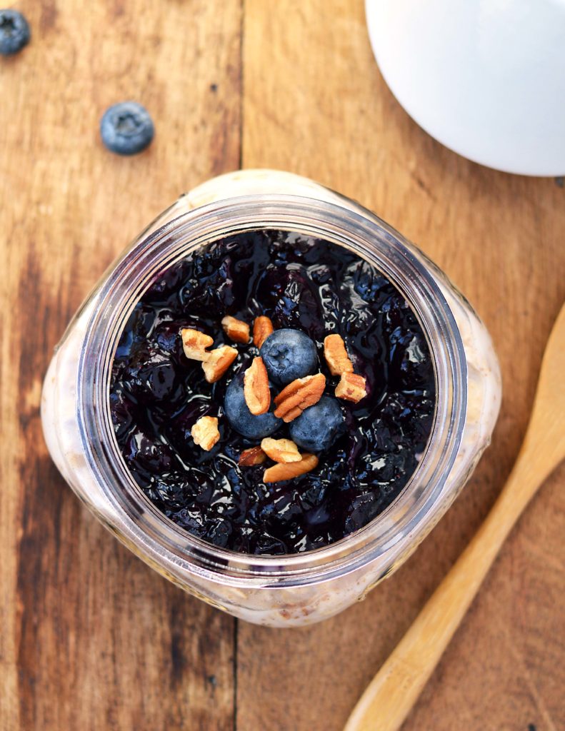 Blueberry Pie Overnight Oatmeal