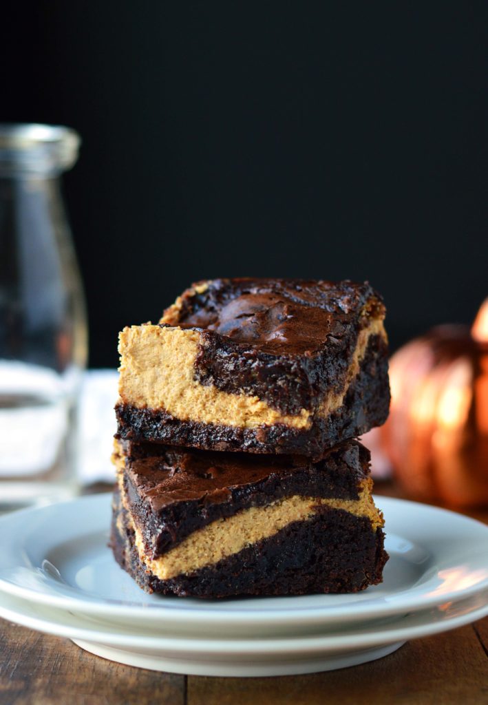 Pumpkin Cheesecake Brownies