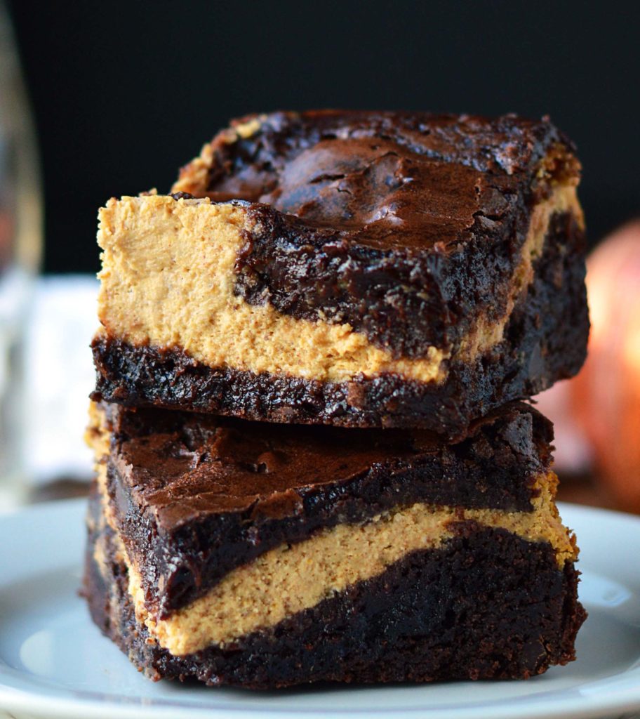 Pumpkin Cheesecake Brownies