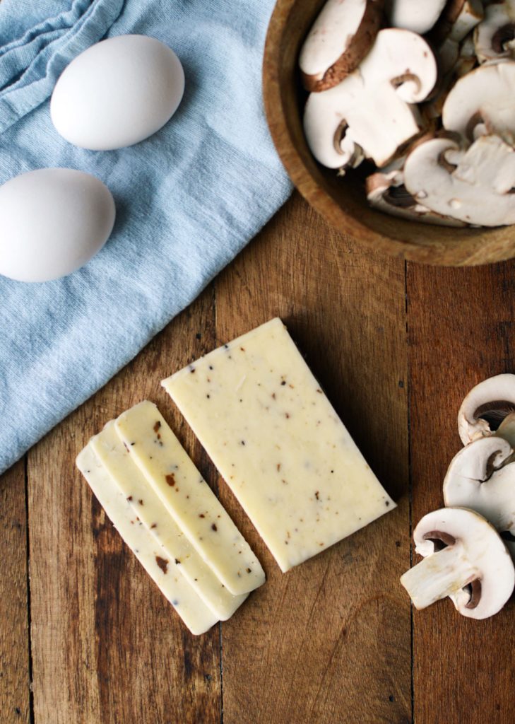 Mushroom and Onion Steamed Omelette 