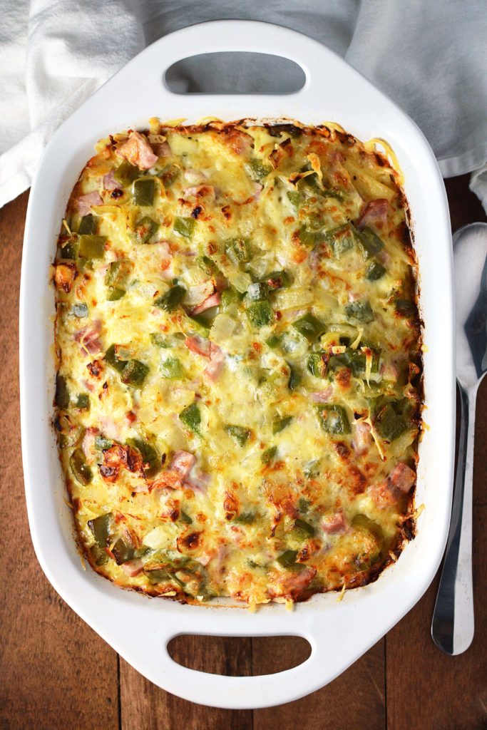 Overnight Western Hash Brown Casserole 