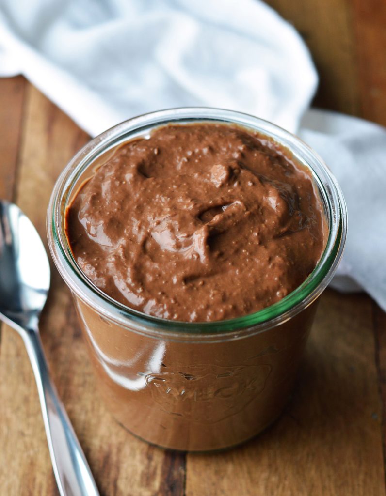 Chocolate Peanut Butter Avocado Pudding