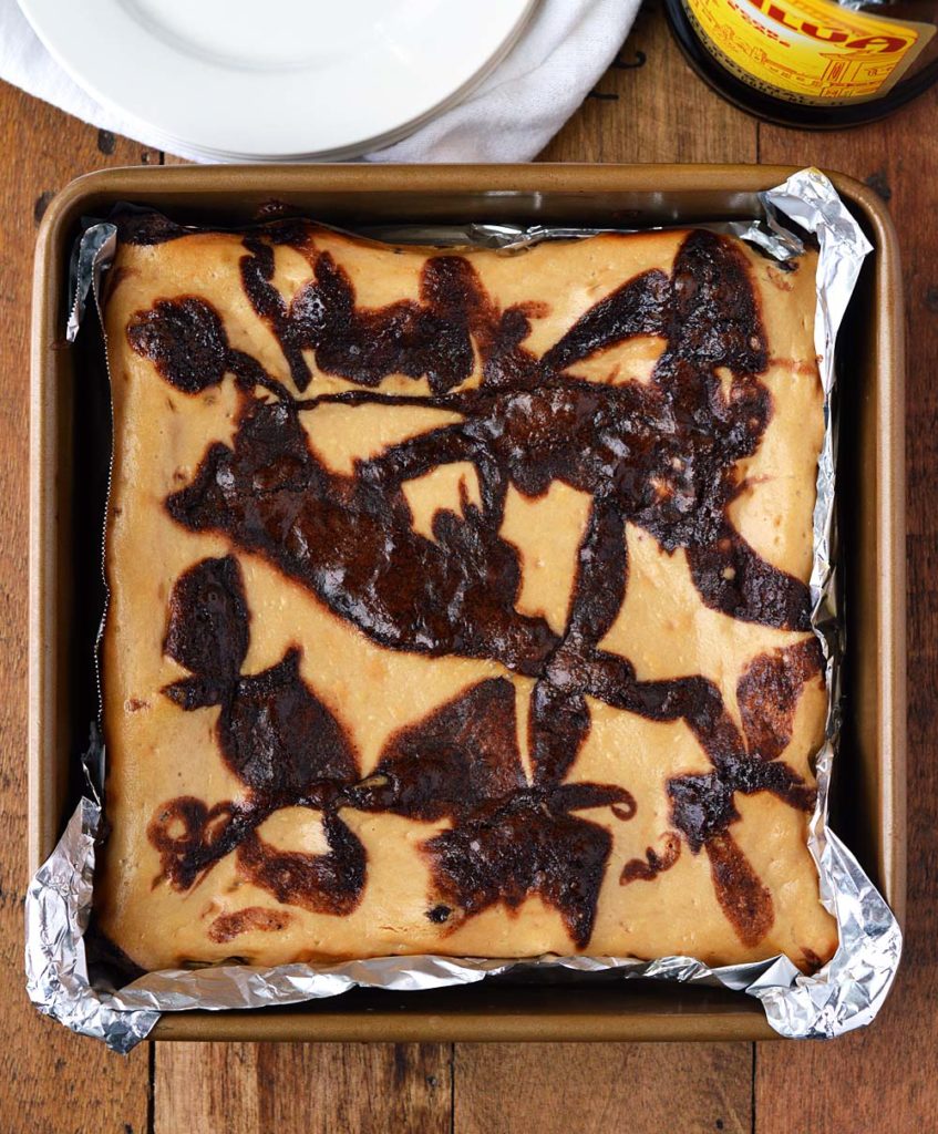 Kahlua Cheesecake Brownies