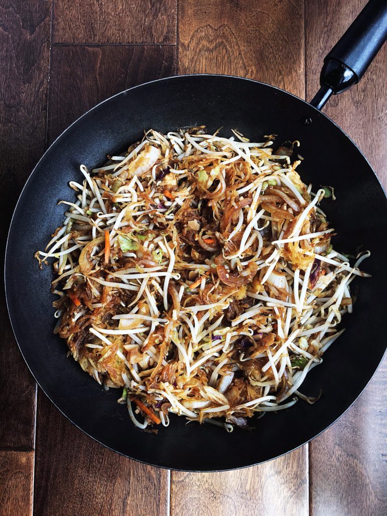 Spaghetti squash chow mein