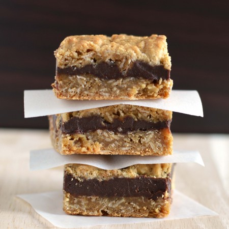 Oat fudge bars