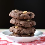 Double chocolate peanut butter chip cookies