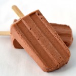 Creamy chocolate popsicles