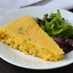 Cheese and chive skillet cornbread