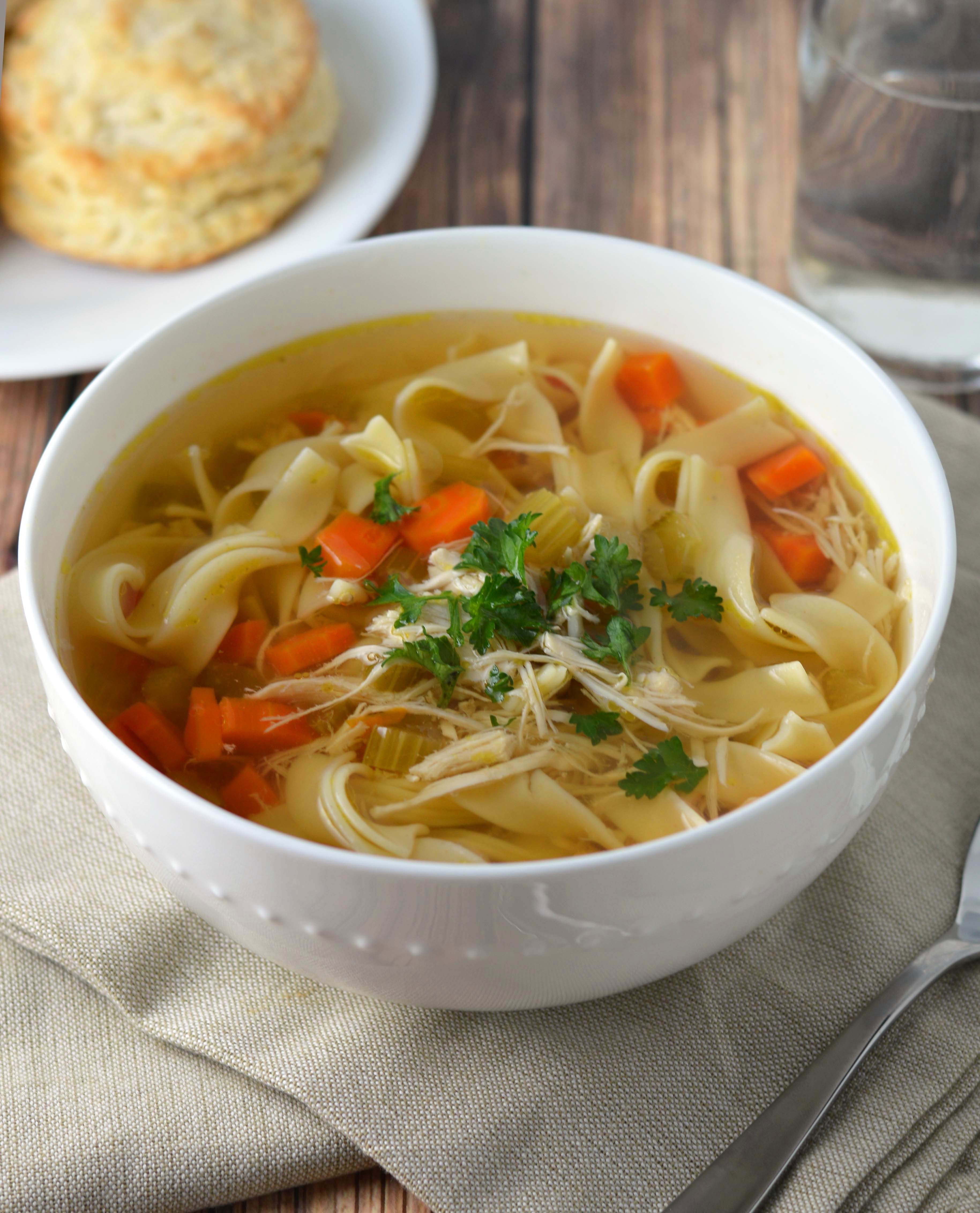 Easy slow cooker chicken soup - Friday is Cake Night