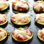 Zucchini pizza bites