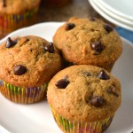 Mocha banana chocolate chip muffins