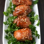 Sticky sesame chicken