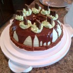 Mint chocolate cake