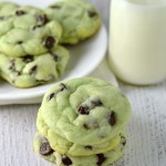 Mint chocolate chip cookies